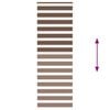 vidaXL Doppelrollo Braun 70x230 cm Stoffbreite 65,9 cm Polyester
