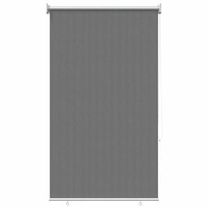 vidaXL Au&szlig;enrollo 90% UV-Block Hellgrau 100 x 140 cm HDPE