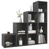 vidaXL 4-tlg. TV-Schrank-Set Grau Holzwerkstoff