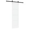 vidaXL Schiebet&uuml;r Wei&szlig; 61 x 198,5 cm Massives Kiefernholz