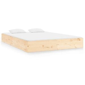 vidaXL Massivholzbett ohne Matratze 140x200 cm