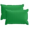 vidaXL Kissenbezug 2 stk. HOUTEN Gr&uuml;n 50 x 75 cm Polyester