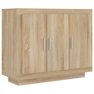 vidaXL Sideboard Sonoma-Eiche 92x35x75 cm Holzwerkstoff