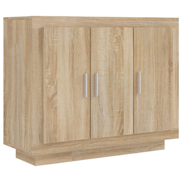 vidaXL Sideboard Sonoma-Eiche 92x35x75 cm Holzwerkstoff