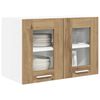vidaXL H&auml;ngeschrank mit T&uuml;r Riga 2 pcs Artisan-Eiche 60 x 31 x 40 cm