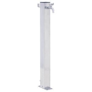 vidaXL Wassers&auml;ule f&uuml;r den Garten 100 cm Edelstahl Quadratisch