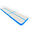 vidaXL Aufblasbare Gymnastikmatte mit Pumpe 700x100x15 cm PVC Blau
