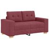 vidaXL Sofa 3 pcs Wind Rot 221 x 80 x 80 cm Leinenmischgewebe