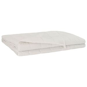 vidaXL Gewichtsdecke Wei&szlig; 135 x 200 cm 6 kg 100% Baumwolle 205T