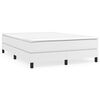 vidaXL Boxspringbettgestell Wei&szlig; 140x190 cm Kunstleder