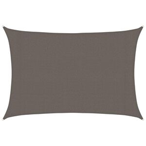 vidaXL Sonnensegel 160 g/m&sup2; Anthrazit 3x4,5 m HDPE