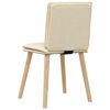 vidaXL Esszimmerst&uuml;hle 6 Stk. Creme Stoff
