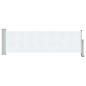 vidaXL Seitenmarkise 80 x 300 cm 100% Polyester Eisen Stahl Rechteckig