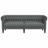 vidaXL Chesterfield-Sofa Dunkelgrau 201,5 x 74,5 x 74,5 cm Stoff
