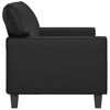 vidaXL 2-Sitzer-Sofa Schwarz 140 cm Kunstleder