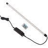 vidaXL Gabionenwand mit Glassteinen und LED-Lampe 85x30x200 cm