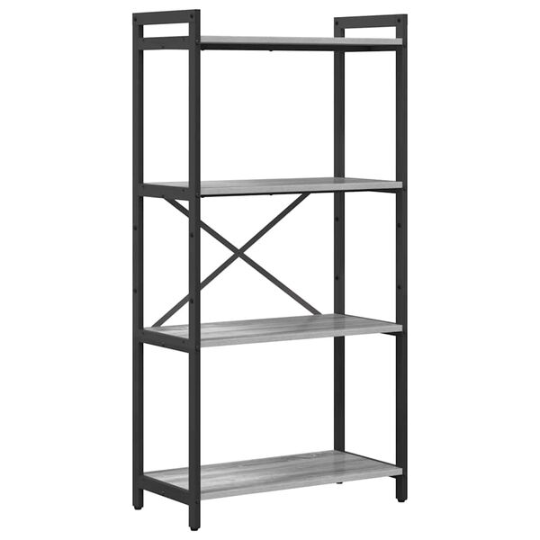 vidaXL B&uuml;cherregal Grau Sonoma 40 x 30 x 85 cm Holzwerkstoff