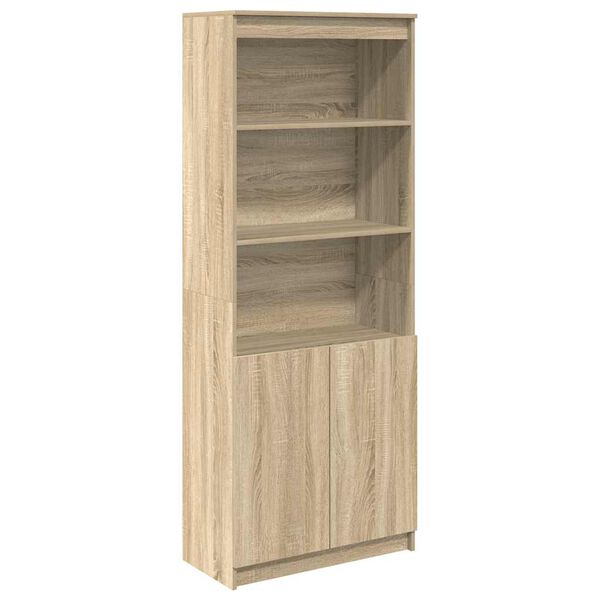 vidaXL Highboard Sonoma-Eiche 70x35x180 cm Holzwerkstoff
