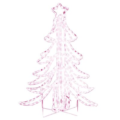 vidaXL LED-Weihnachtsbaum Klappbar Warmweiß 87x87x93 cm