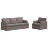 vidaXL Sofa Set 2 Stk. Taupe Stoff