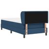 vidaXL Boxspringbett mit Matratze mit Kopfteil Blau 80 x 200 cm Stoff