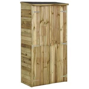 vidaXL Ger&auml;teschuppen Kiefernholz 85&times;48&times;177 cm