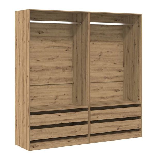 vidaXL Kleiderschrank Artisan-Eiche 100x50x200 cm Holzwerkstoff
