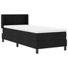 vidaXL Boxspringbett mit Matratze Schwarz 200 x 80 cm Polyester