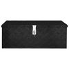 vidaXL Aufbewahrungsbox Schwarz 80x39x30 cm Aluminium
