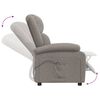 vidaXL Relaxsessel Elektrisch Taupe Stoff