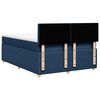 vidaXL Boxspringbett mit Matratze Blau 140x190 cm Stoff