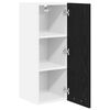 vidaXL H&auml;ngeschrank 2 pcs Schwarze Eiche und Wei&szlig; 30 x 31 x 80 cm
