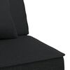 vidaXL Schlafsofa in L-Form Schwarz 255x140x70 cm Stoff