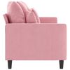 vidaXL 3-Sitzer-Sofa Rosa 180 cm Samt
