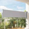 vidaXL Ausziehbare Seitenmarkise 80&times;300 cm Grau