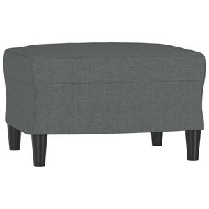 vidaXL Fu&szlig;hocker Dunkelgrau 60x50x41 cm Stoff