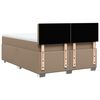 vidaXL Boxspringbett Matratze Cappuccino-Braun 140x200cm Kunstleder