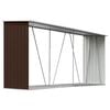 vidaXL Brennholzlager Verzinkter Stahl 330x84x152 cm Braun