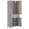 vidaXL Highboard Grau Sonoma 69,5x34x180 cm Holzwerkstoff