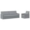 vidaXL Sofa-Set 2 pcs Hellgrau Stoff