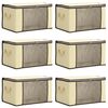 vidaXL Aufbewahrungsbox mit transparentem Seitenfenster 6 stk. 90,3 L