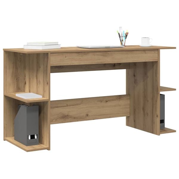 vidaXL Schreibtisch Artisan-Eiche 140 x 50 x 75 cm Holzwerkstoff