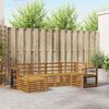 vidaXL Sofagarnituren 6 pcs Natur Massivholz Akazie