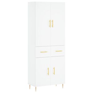 vidaXL Highboard Wei&szlig; 69,5x34x180 cm Holzwerkstoff