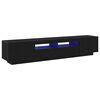 vidaXL TV-Schrankset 2 pcs Schwarz 200 x 35 x 40 cm Holzwerkstoff