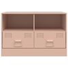 vidaXL TV-Schrank Rosa 67x39x44 cm Stahl