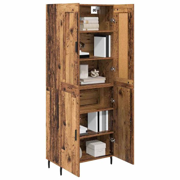 vidaXL Highboard 2 pcs Altholz Holzwerkstoff