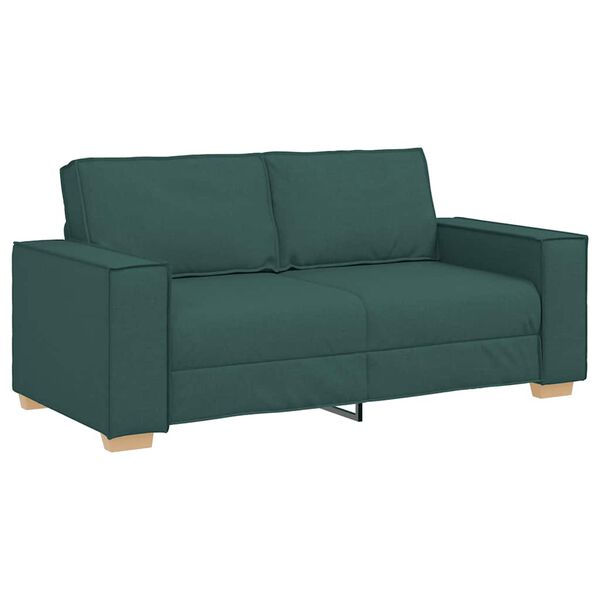 vidaXL 2-Sitzer Sofa Dunkelgr&uuml;n 180x78x84 cm Stoff
