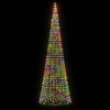 vidaXL LED-Weihnachtsbaum 1534 LEDs Mehrfarbig 500 cm
