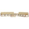 vidaXL Outdoor-Sofagarnitur 9 pcs Wei&szlig; und Beige 79 x 79 x 37 cm